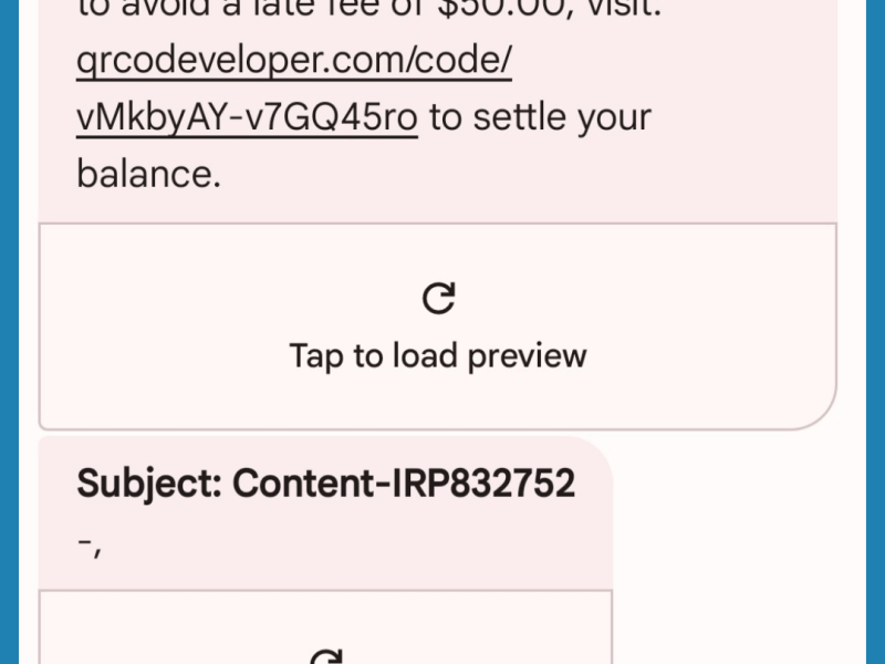 Received a text about unpaid tolls? It’s more than likely a&nbsp;scam