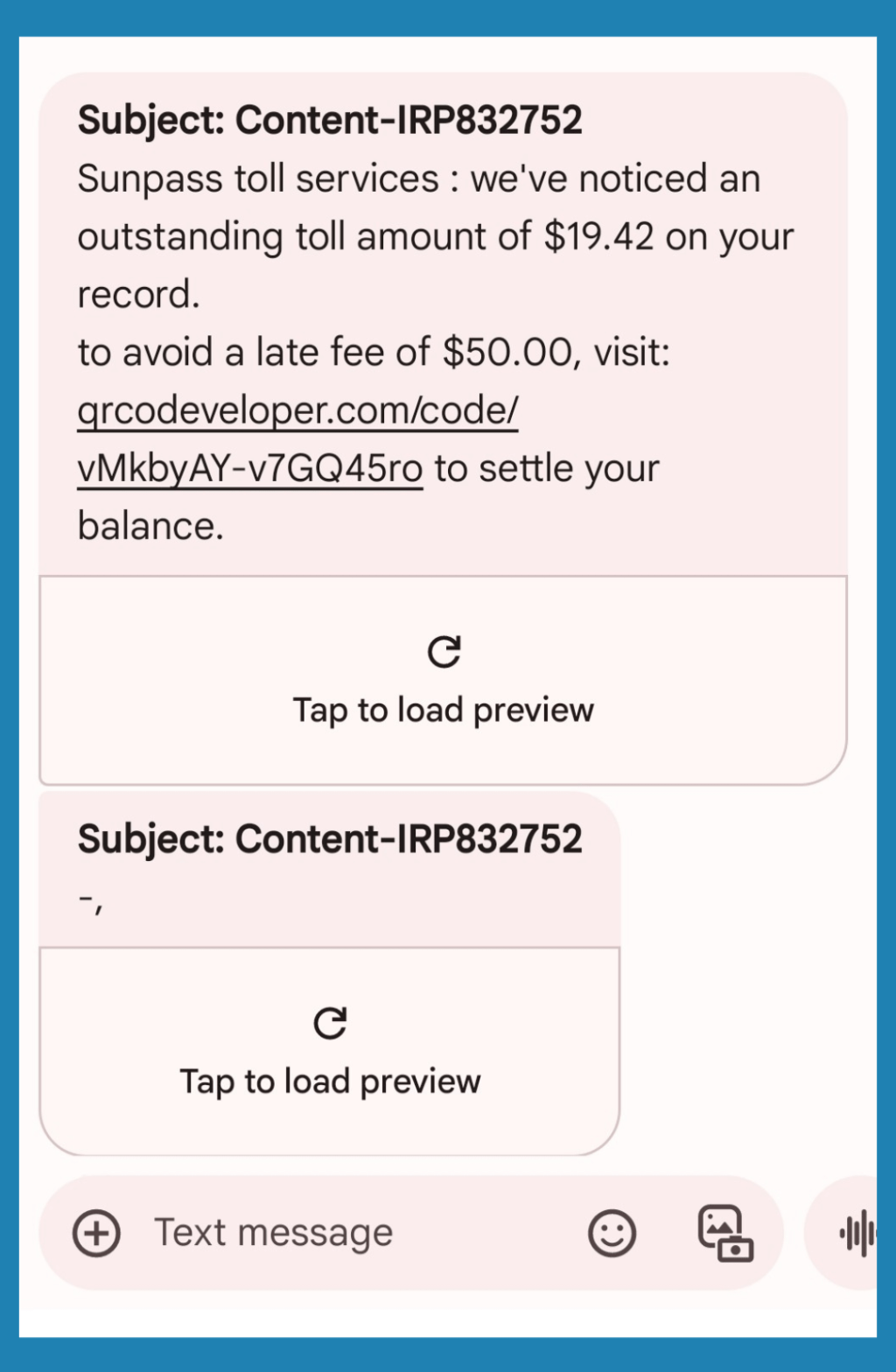 Received a text about unpaid tolls? It’s more than likely a&nbsp;scam