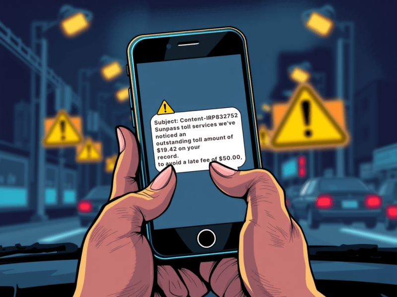 Received a text about unpaid tolls? It’s more than likely a&nbsp;scam