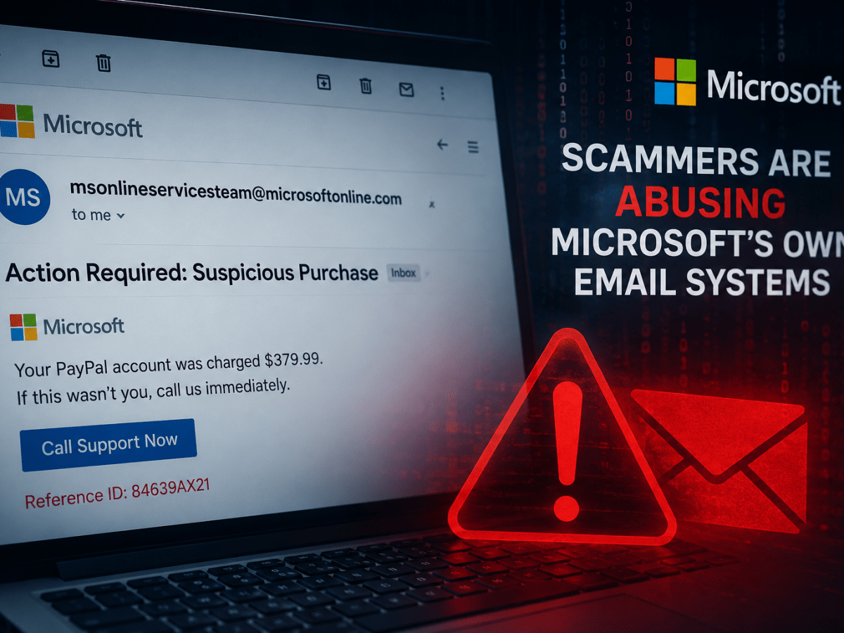 When “Trusted” Isn’t Trustworthy: Scammers Are Abusing Microsoft’s Own Email&nbsp;Systems