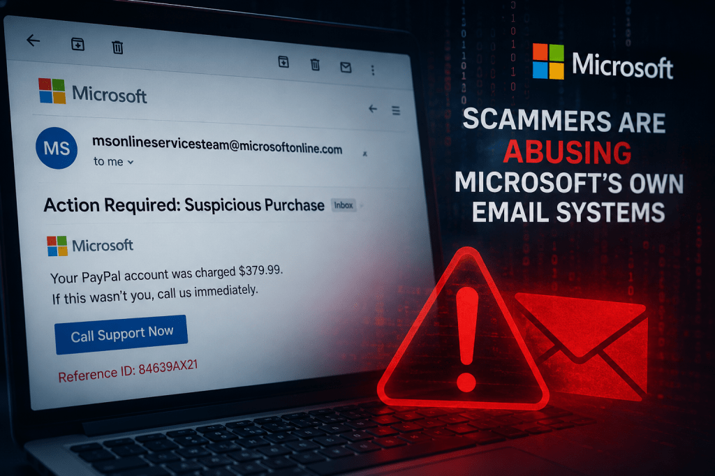 When “Trusted” Isn’t Trustworthy: Scammers Are Abusing Microsoft’s Own Email&nbsp;Systems